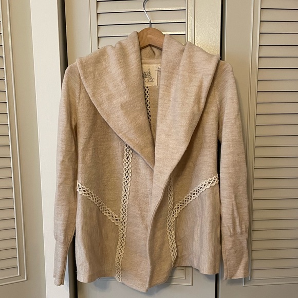 Anthropologie Embroidered Wool Jacket - Picture 3 of 8